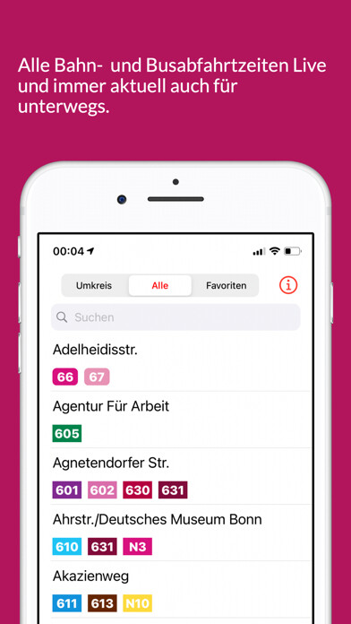 Emulate iPhone app Bonner Bus & Bahn using MyAndroid Emulate iPhone app Bonner Bus & Bahn using MyAndroid
