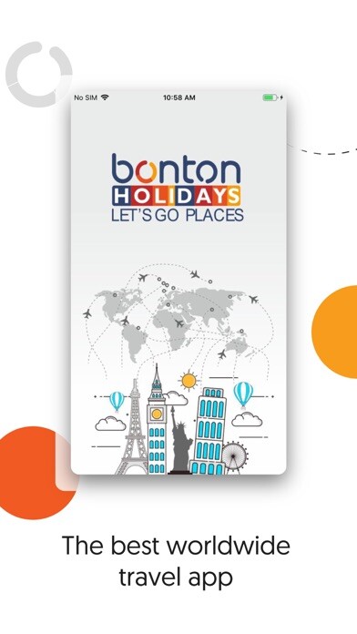 Emulate iPhone app Bonton Holidays using MyAndroid