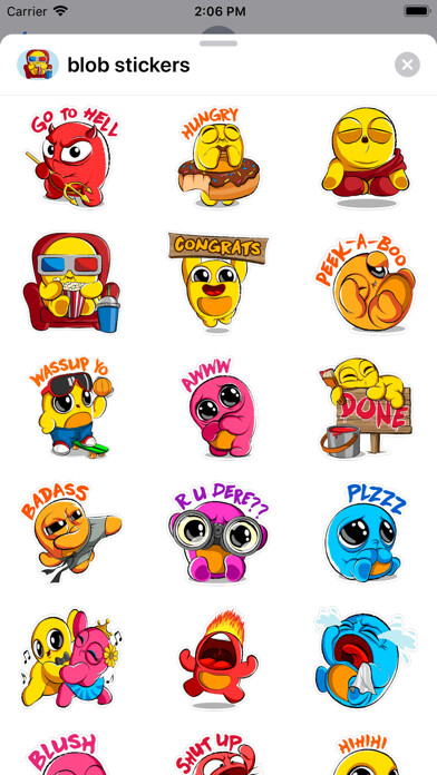 Emulate iPhone app Boo emoji - weird stickers using MyAndroid Emulate iPhone app Boo emoji - weird stickers using MyAndroid