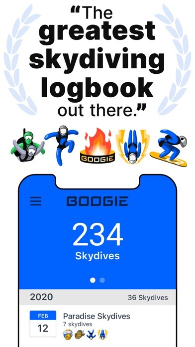 Emulate iPhone app Boogie - Skydiving Logbook using MyAndroid Emulate iPhone app Boogie - Skydiving Logbook using MyAndroid