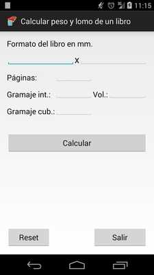 Emulate Android APK Book back weight calculator Emulate Android APK Book back weight calculator