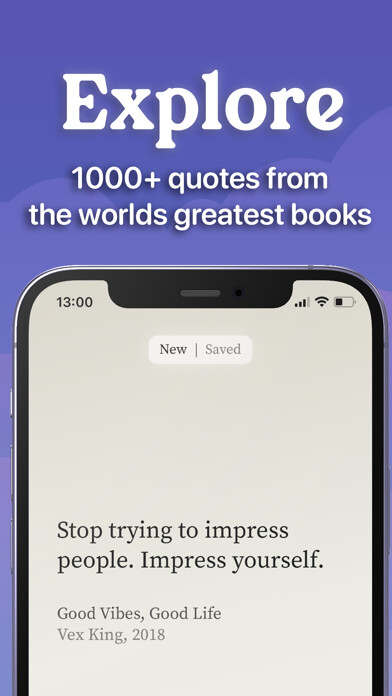 Emulate iPhone app Bookclub: Daily Book Quotes using MyAndroid