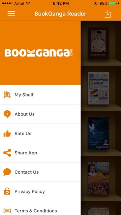 Emulate iPhone app BookGanga Reader using MyAndroid Emulate iPhone app BookGanga Reader using MyAndroid