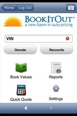 Emulate Android APK BookItOut VIN Scanner Plus