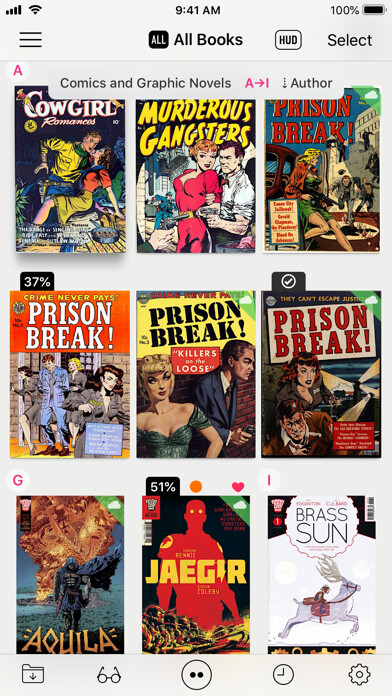 Emulate iPhone app Booklover - comic/ebook reader using MyAndroid