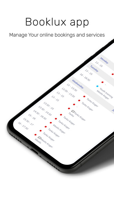 Emulate iPhone app BookLUX - booking system using MyAndroid