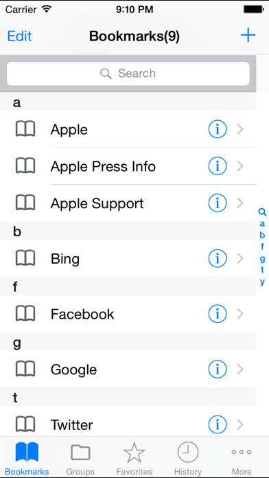 Emulate iPhone app Bookmarkers using MyAndroid Emulate iPhone app Bookmarkers using MyAndroid