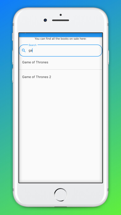 Emulate iPhone app Book Marketplace using MyAndroid