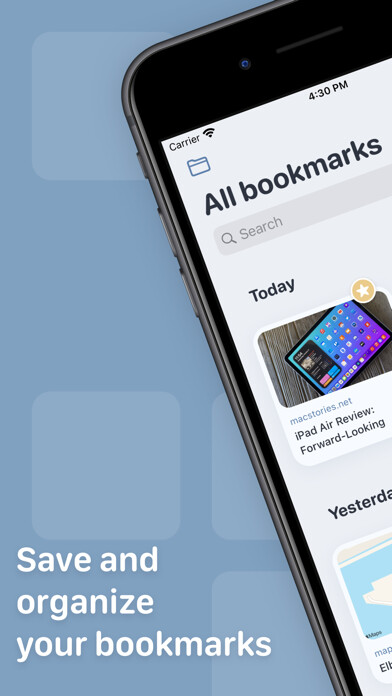 Emulate iPhone app Bookmarks – Save for later using MyAndroid Emulate iPhone app Bookmarks – Save for later using MyAndroid