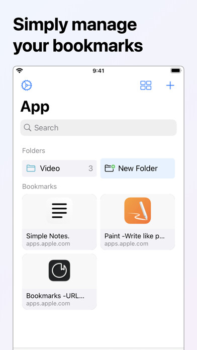Emulate iPhone app Bookmarks - URL manager using MyAndroid Emulate iPhone app Bookmarks - URL manager using MyAndroid