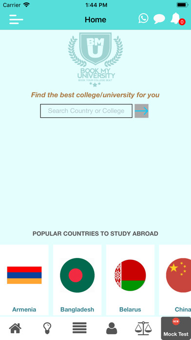Emulate iPhone app Book My University-BMU using MyAndroid Emulate iPhone app Book My University-BMU using MyAndroid