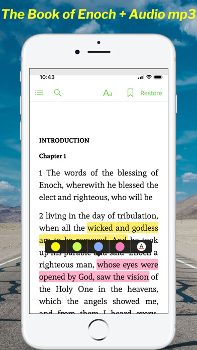 Emulate iPhone app Book of Enoch Audio using MyAndroid