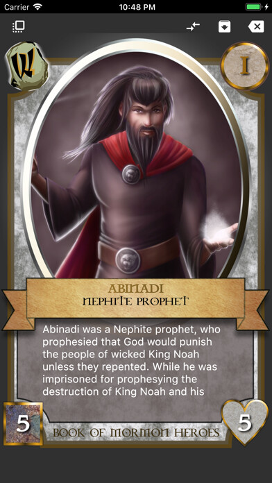 Emulate iPhone app Book of Mormon Heroes using MyAndroid