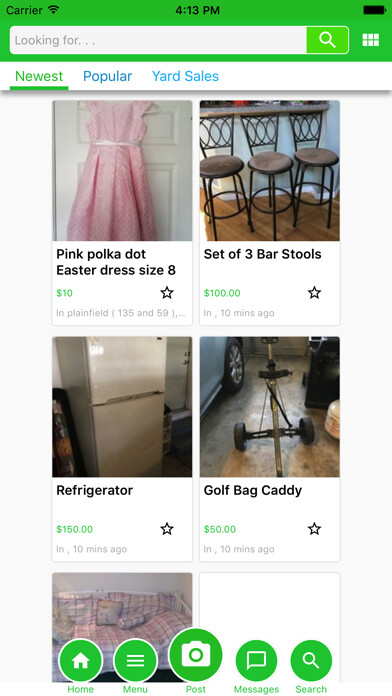 Emulate iPhone app Bookoo - Buy and sell using MyAndroid
