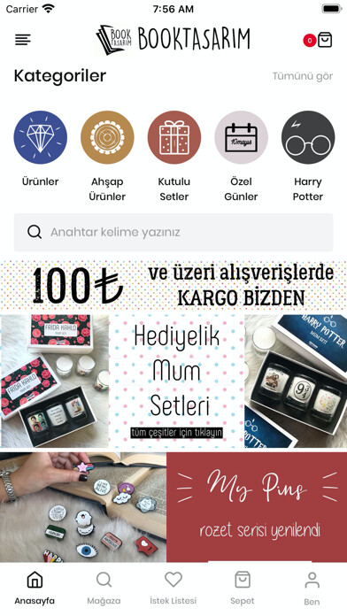 Emulate iPhone app Booktasarım using MyAndroid