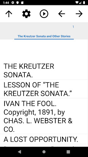 Run android online APK Book, The Kreutzer Sonata and Other Stories from MyAndroid or emulate Book, The Kreutzer Sonata and Other Stories using MyAndroid