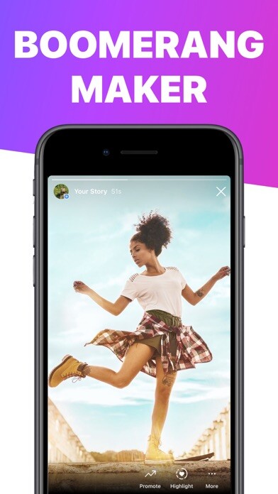 Emulate iPhone app Boomerang Video Maker Loop using MyAndroid