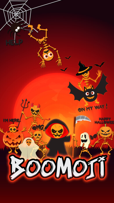 Emulate iPhone app Boomoji Halloween Fun Stickers using MyAndroid Emulate iPhone app Boomoji Halloween Fun Stickers using MyAndroid