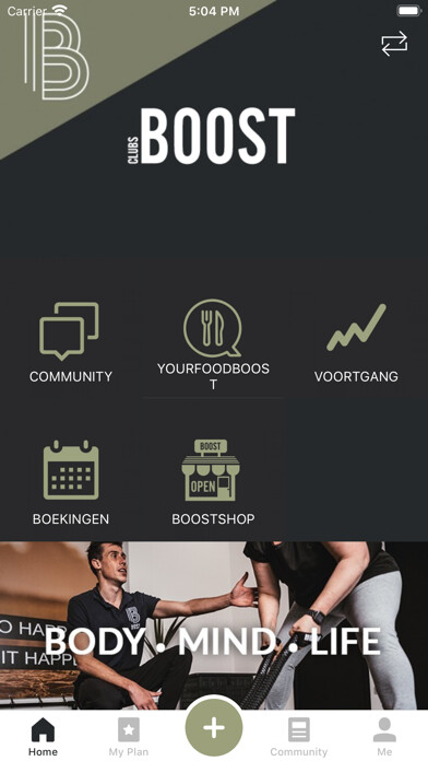 Emulate iPhone app BOOSTClubs using MyAndroid