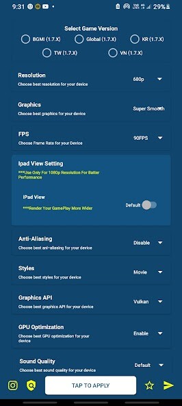 Run android online APK Booster GFX Tool Pro BGM from MyAndroid or emulate Booster GFX Tool Pro BGM using MyAndroid Run android online APK Booster GFX Tool Pro BGM from MyAndroid or emulate Booster GFX Tool Pro BGM using MyAndroid