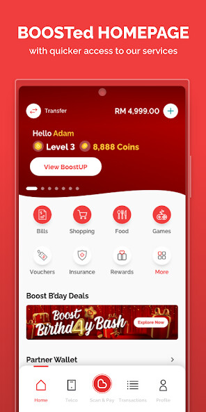 Run android online APK Boost eWallet Malaysia from MyAndroid or emulate Boost eWallet Malaysia using MyAndroid