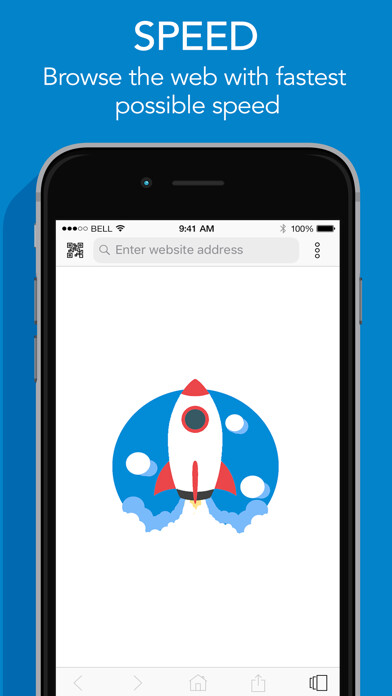 Emulate iPhone app Boost Web Browser - Clean&Fast using MyAndroid