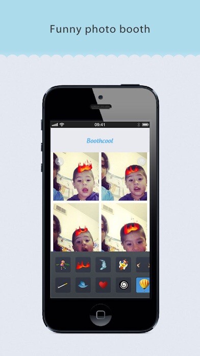Emulate iPhone app BoothCool - Heart Effects using MyAndroid