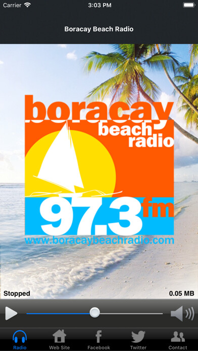 Emulate iPhone app Boracay Beach Radio using MyAndroid