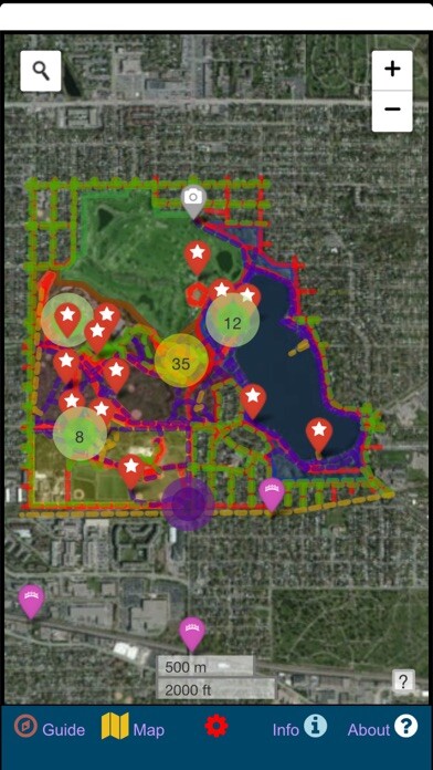 Emulate iPhone app Border Route Trail Offline Map using MyAndroid