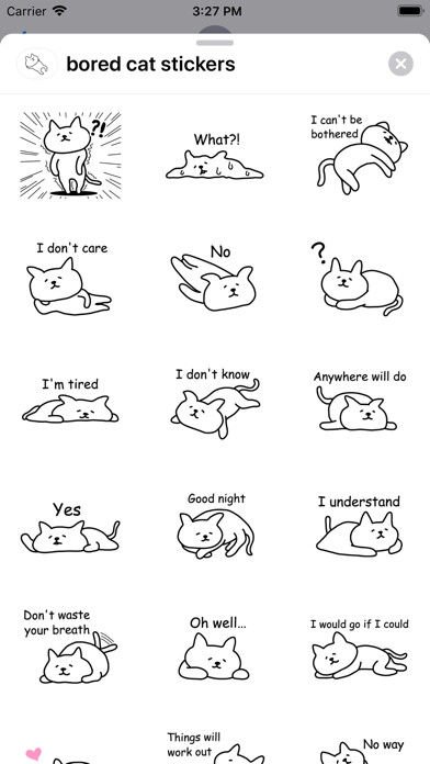 Emulate iPhone app Bored cat - Emoji and Stickers using MyAndroid Emulate iPhone app Bored cat - Emoji and Stickers using MyAndroid