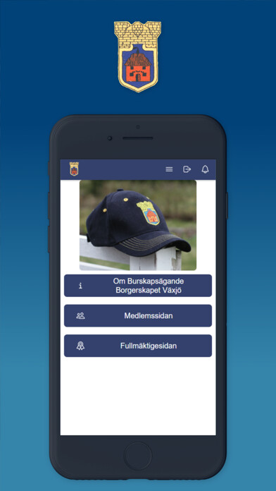 Emulate iPhone app Borgerskapet Växjö using MyAndroid Emulate iPhone app Borgerskapet Växjö using MyAndroid