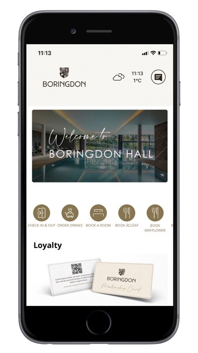 Emulate iPhone app Boringdon Hall using MyAndroid