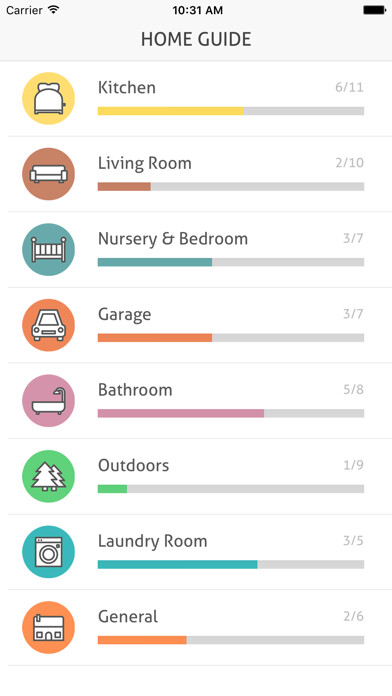 Emulate iPhone app Born Ready - Baby Proof Your Home using MyAndroid