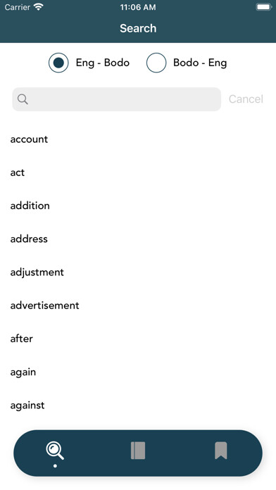 Emulate iPhone app Boro English Dictionary - Bodo using MyAndroid Emulate iPhone app Boro English Dictionary - Bodo using MyAndroid