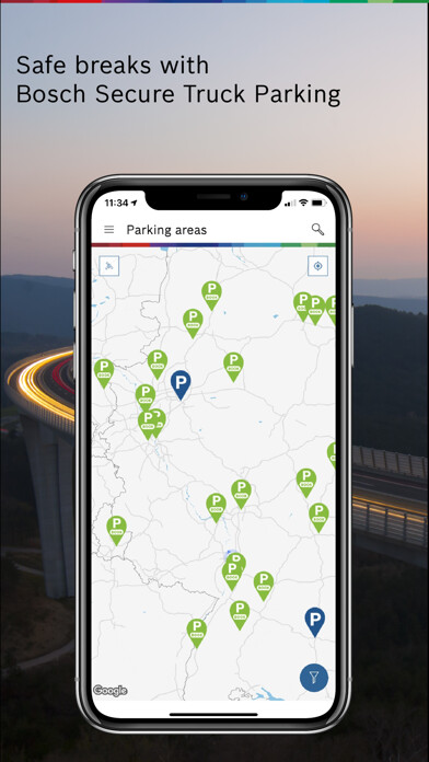 Run android online APK Bosch Secure Truck Parking from MyAndroid or emulate Bosch Secure Truck Parking using MyAndroid