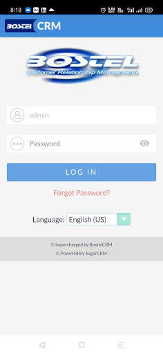 Run android online APK Bostel CRM from MyAndroid or emulate Bostel CRM using MyAndroid