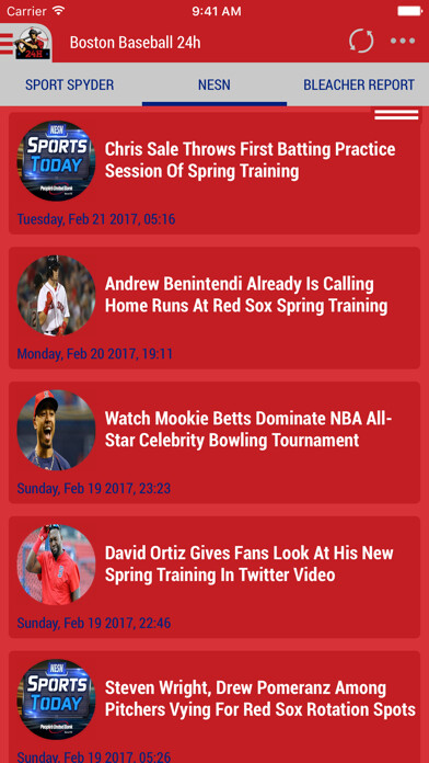 Emulate iPhone app Boston Baseball 24h using MyAndroid Emulate iPhone app Boston Baseball 24h using MyAndroid