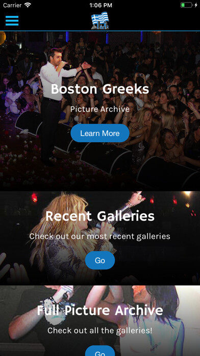 Emulate iPhone app Boston Greeks using MyAndroid