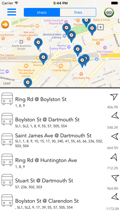 Emulate iPhone app Boston Public Transport using MyAndroid Emulate iPhone app Boston Public Transport using MyAndroid