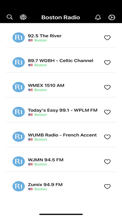 Emulate iPhone app Boston - Radio Stations FM AM using MyAndroid