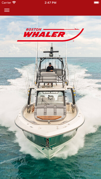 Emulate iPhone app Boston Whaler Boat Shows using MyAndroid