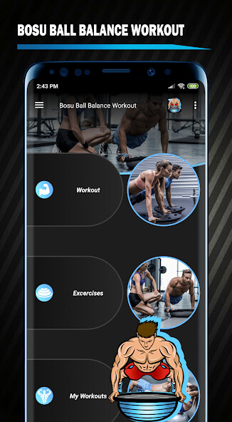 Run android online APK Bosu Ball Trainer Workout from MyAndroid or emulate Bosu Ball Trainer Workout using MyAndroid