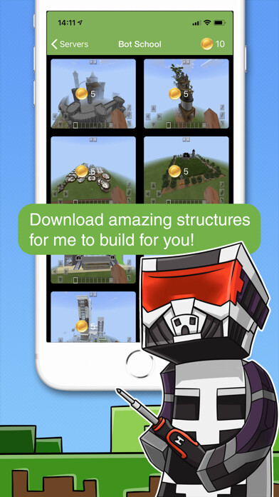 Emulate iPhone app Bot the builder for Minecraft using MyAndroid Emulate iPhone app Bot the builder for Minecraft using MyAndroid