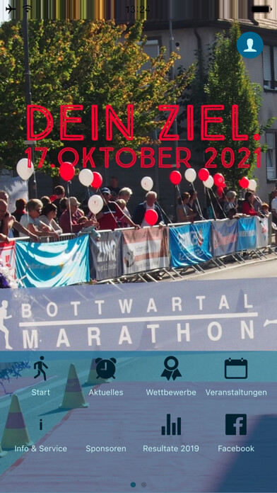 Emulate iPhone app Bottwartal Marathon using MyAndroid