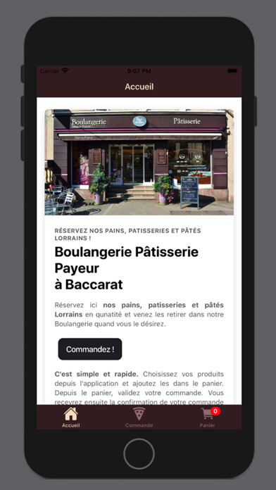 Emulate iPhone app Boulangerie Pâtisserie Payeur using MyAndroid Emulate iPhone app Boulangerie Pâtisserie Payeur using MyAndroid