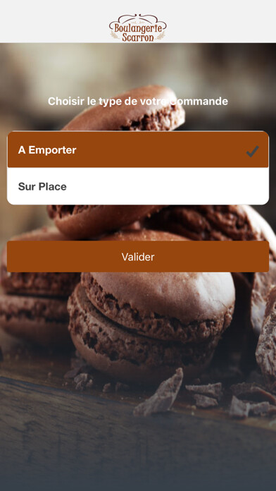 Emulate iPhone app Boulangerie Scarron using MyAndroid