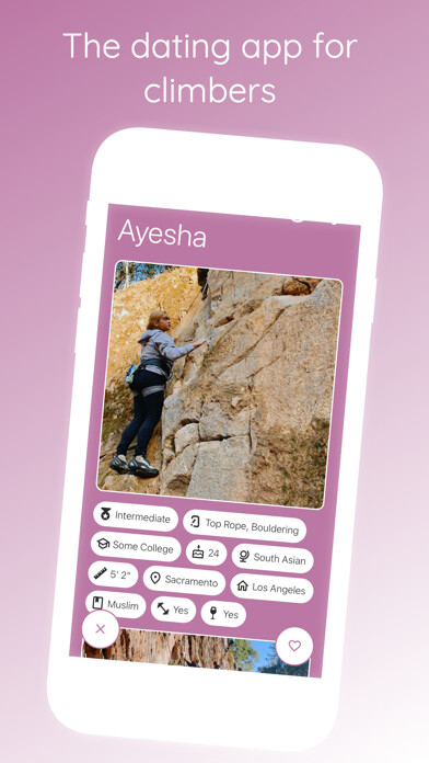 Emulate iPhone app Boulder: Date a Climber using MyAndroid
