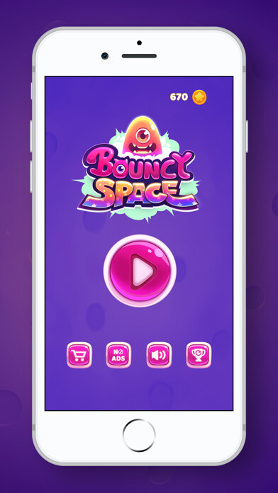 Emulate iPhone app Bouncy Space using MyAndroid