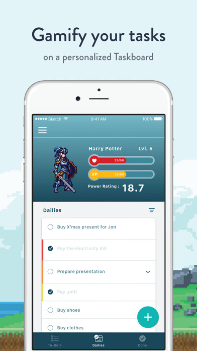 Emulate iPhone app Bounty Tasker: To-do List RPG using MyAndroid Emulate iPhone app Bounty Tasker: To-do List RPG using MyAndroid
