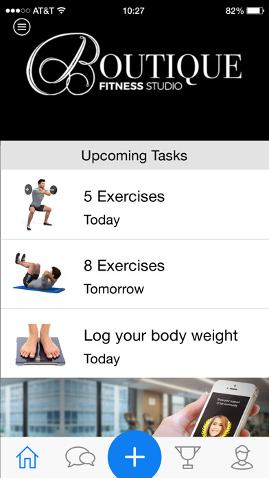 Emulate iPhone app Boutique Fitness Studio using MyAndroid Emulate iPhone app Boutique Fitness Studio using MyAndroid